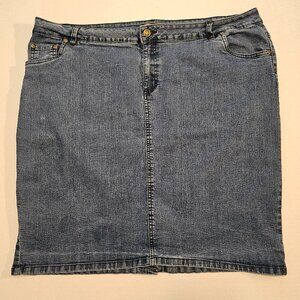 Jessica London, Denim Skirt, Knee Length, Plus Size 20W